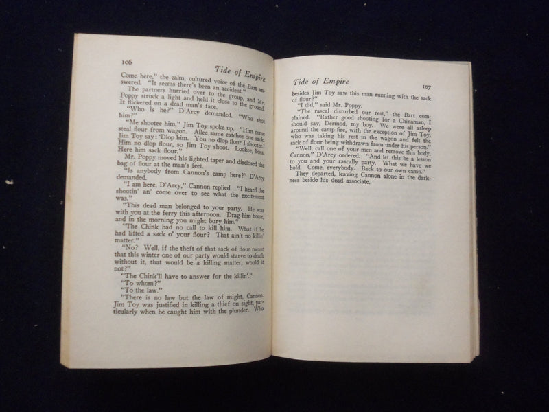1928 TIDE OF EMPIRE HARDCOVER BOOK BY PETER B. KYNE - KD 8411