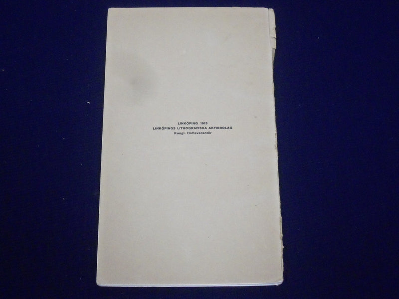 1913 CAPT. CLAUSEN'S GUIDE TO THE CANAL ROUTE STOCKHOLM JONKOPING GUIDE - J 1896