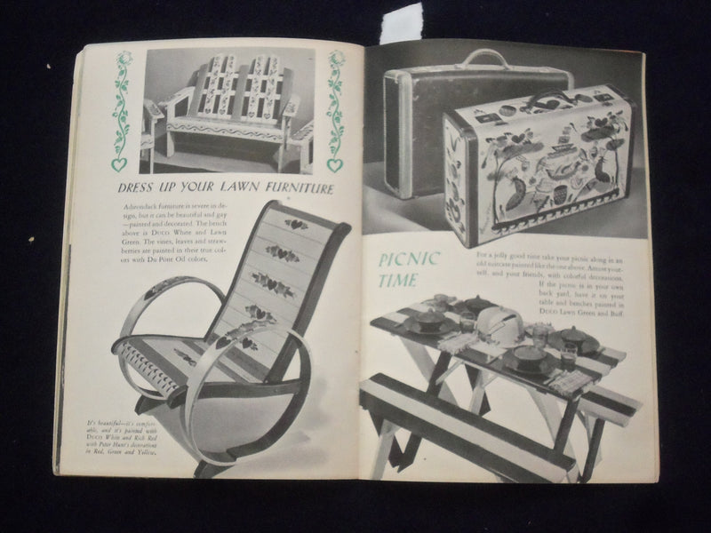 1945 TRANSFORMAGIC BY DUPONT SOFTCOVER BOOK-HOW TRANSFORM OLD FURNITURE - J 9658