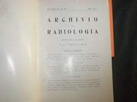 1933-1956 ARCHIVIO DI RADIOLOGIA LOT OF 86 ISSUES - ITALIAN TEXT - WR 452