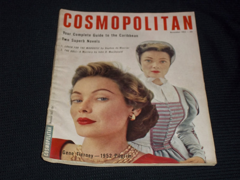 1952 NOVEMBER COSMOPOLITAN MAGAZINE - GENE TIERNEY FRONT COVER - E 14263