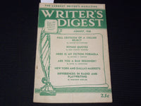 1938 AUGUST WRITER'S DIGEST MAGAZINE - ERLE STANLEY GARDNER - K 1032