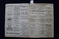 1894 APRIL 23 RIP VAN WINKLE - JOSEPH JEFFERSON PROGRAM - STAR THEATRE - K 1633