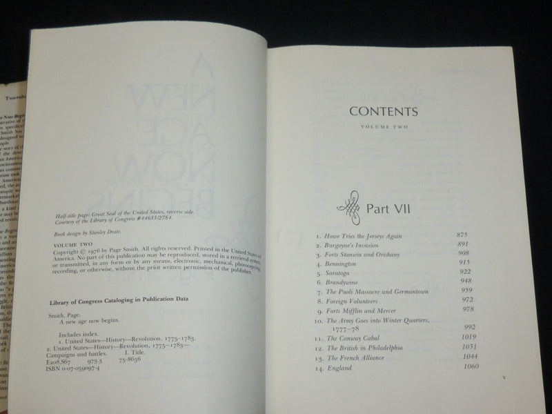 1976 A NEW AGE NOW BEGINS BY PAGE SMITH VOLUMES 1 & 2 - KD 6559