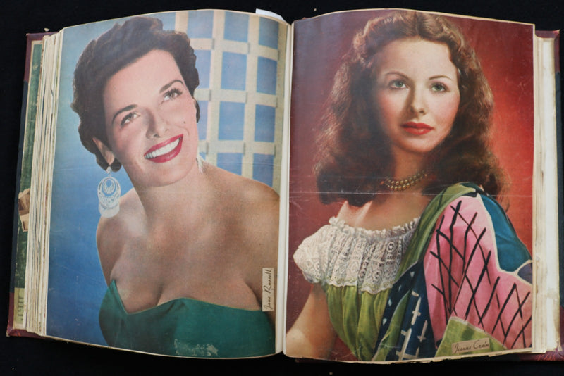 MOVIE STARS SCRAPBOOK - MARILYN MONROE-ELIZABETH TAYLOR-JANE RUSSELL - E 26439