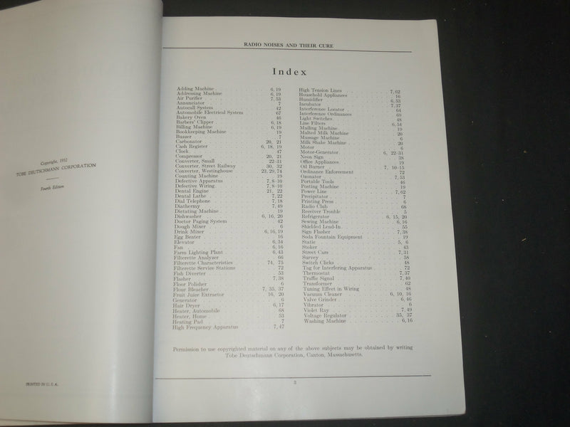 1932 RADIO NOISES AND THEIR CURE MAGAZINE - INTERFERENCE PROBLEM - ST 997D