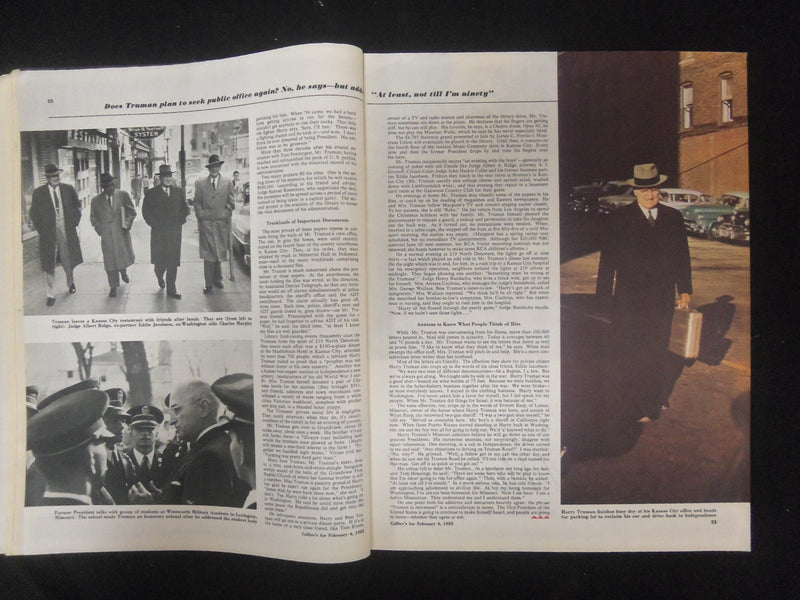 1955 FEBRUARY 4 COLLIER'S MAGAZINE - GREAT ILLUSTRATIONS, ARTICLES & ADS-ST 4529