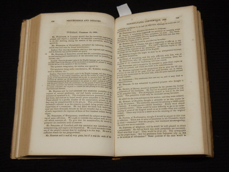 1839 AMENDMENTS TO THE CONSTITUTION VOLUME XII - PENNSYLVANIA - KD 705N