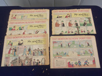 1928-1932 BOSTON SUNDAY POST COLOR COMICS - LOT OF 5 - NP 5205