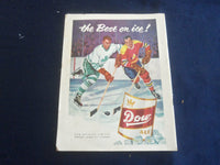 1958 MARCH HOCKEY PICTORIAL MAGAZINE - EDDIE CHADWICK COVER - ST 200I