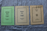 1942-1952 EUTERPE CLUB PROGRAMS - MADISON, WISCONSIN - LOT OF 9 - O 3865
