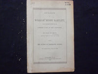 1881 EULOGY ON WILLIAM HENRY BARTLETT SOFTCOVER BOOKLET - DARTMOUTH COLL.- K 251