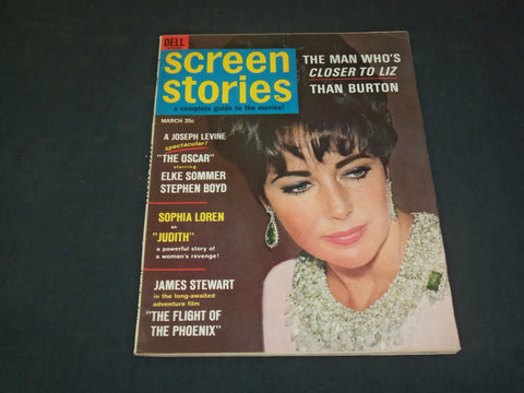 1966 MARCH SCREEN STORIES MAGAZINE - LIZ TAYLOR - SP 8196