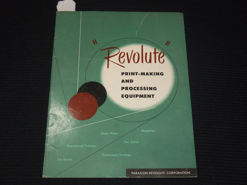 1950'S REVOLUTE PRINT-MAKING & PROCESSING EQUIPMENT SOFTCOVER CATALOG - K 2159