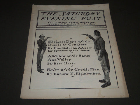 1900 JUNE 23 THE SATURDAY EVENING POST MAGAZINE - ILLUSTRATED COVER - SP 588