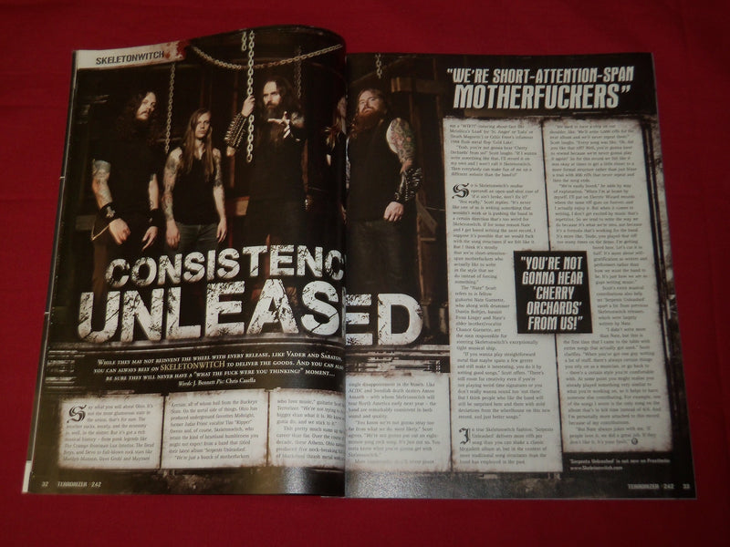 2013 HALLOWEEN TERRORIZER MAGAZINE ISSUE NO. 242 - PARADISE LOST -LACUNA- RC 311