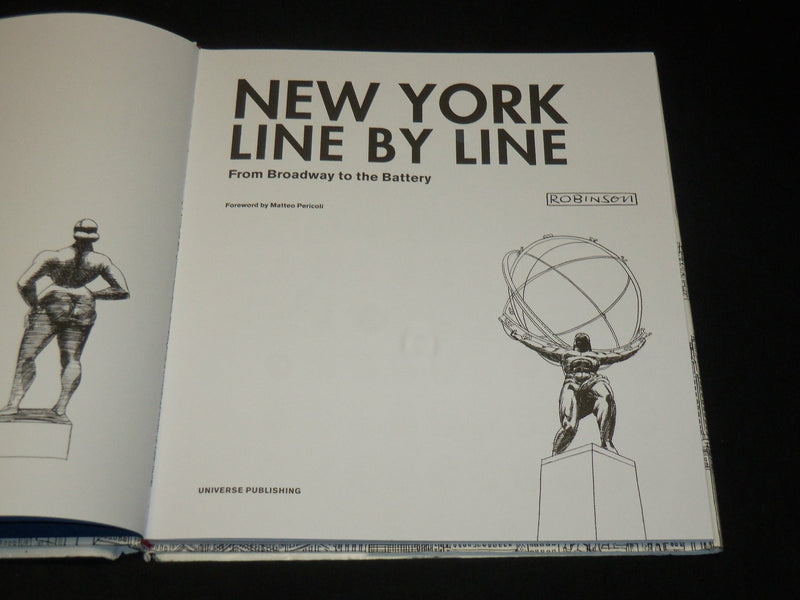 2009 NEW YORK LINE BY LINE HARDCOVER BOOK BY ROBINSON - GREAT PHOTOS - I 1950