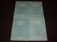 2018-2020 THE LIBRARY BIBLIOGRAPHICAL SOCIETY MAGAZINE LOT OF 10 - O 2494A