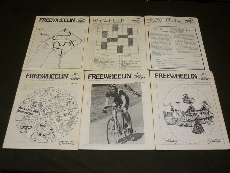 1980-1985 FREEWHEELIN' SOUTHERN BICYCLE LEAGUE MAGAZINE LOT OF 27 - O 3210