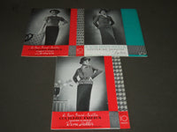1934 COUTURIER FASHION LEAFLETS MAGAZINE LOT OF 3 - #A689, A691, C697- ST 5144