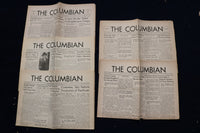 1935-1937 THE COLUMBIAN HIGH SCHOOL NEWSPAPER- S. ORANGE, NJ - LOT OF 28- O 3467