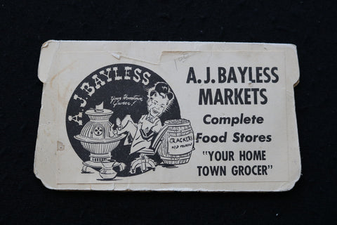 1960 A.J. BAYLESS MARKETS GOLDEN NEEDLES KIT - K 1934