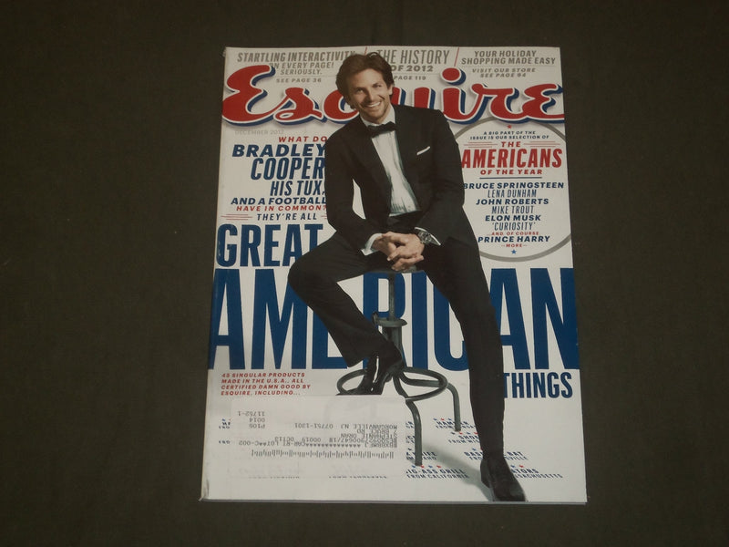 2012 DECEMBER ESQUIRE MAGAZINE - BRADLEY COOPER COVER - B 1986