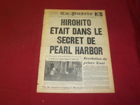 1945 OCT 8 LA PATRIE NEWSPAPER-FRENCH -HIROHITO LE SECRET DE PEARL HARBOR-FR1926