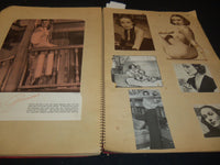 HOLLYWOOD MOVIE STARS SCRAPBOOK - POWELL - PATRICK - GREAT PHOTOS - 30A