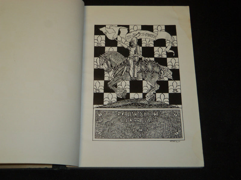 1930 HI-S-POTTS POTTSVILLE HIGH SCHOOL YEARBOOK - POTTSVILLE, PA - YB 1883