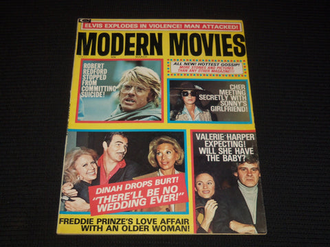 1975 MARCH MODERN MOVIES MAGAZINE - ROBERT REDFORD & DINAH COVER - E 12471