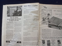 1945 FEBRUARY BETTER HOMES & GARDENS MAGAZINE -COCA-COLA AD BACK COVER- SP 6118E