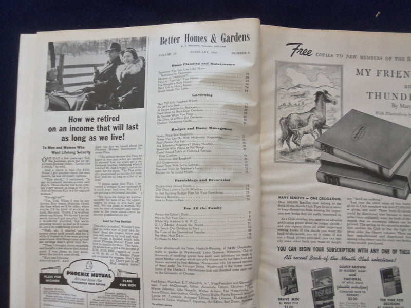 1945 FEBRUARY BETTER HOMES & GARDENS MAGAZINE -COCA-COLA AD BACK COVER- SP 6118E