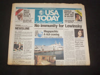 1998 APRIL 30 USA TODAY NEWSPAPER - NO IMMUNITY FOR LEWINSKY - NP 7918