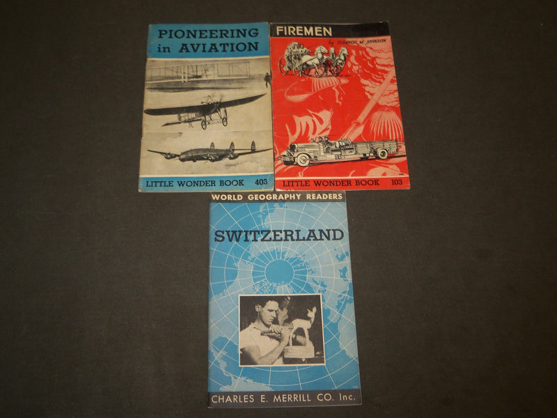 1939-1954 UNIT STUDY & LITTLE WONDER BOOKS LOT OF 9 - SOFTCOVER - O 2964