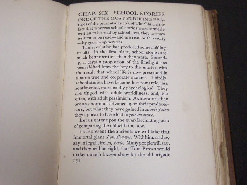 1914 THE LIGHTER SIDE OF SCHOOL LIFE BOOK BY IAN HAY - FIRST EDITION - KD 5827