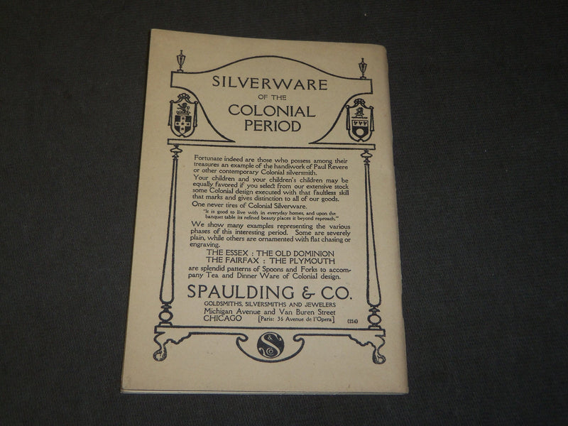 1913 JANUARY ARABIAN NIGHTS BALL - CHICAGO LYING-IN HOSPITAL PROGRAM - J 3480