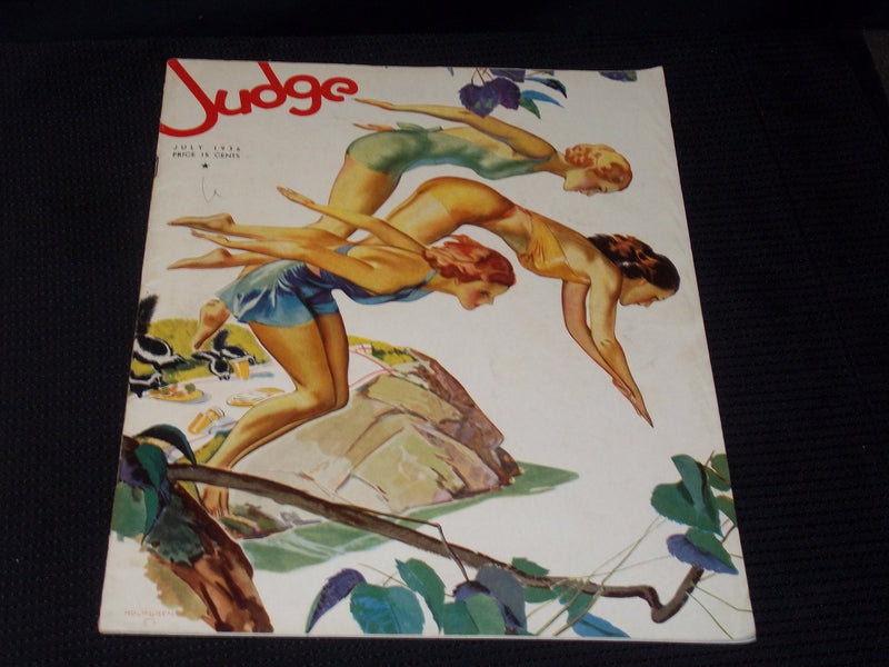 1936 JULY JUDGE MAGAZINE - NICE ILLUSTRATED FRONT COVER - E 4704
