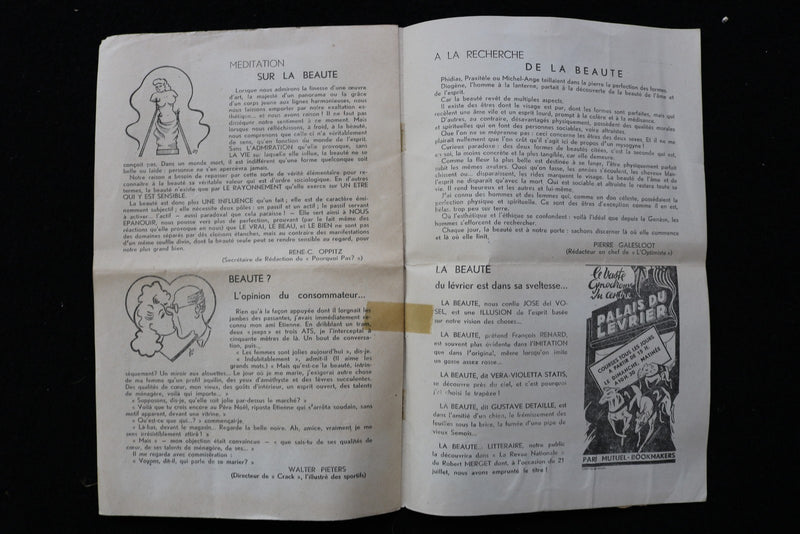 1945 A-B-MAGAZINE ANCIENNE BELGIQUE PROGRAMME - FRENCH - K 2799