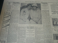 1927 JULY 1 NEW YORK TIMES - BYRD FLIES FOR HOURS IN FOG IN FRANCE - NT 7308