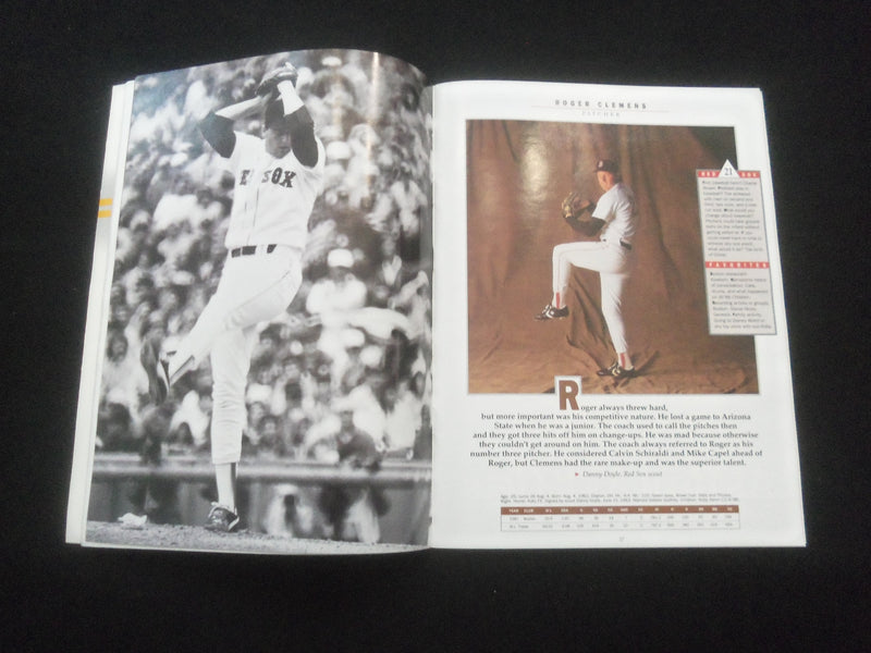 1988 BOSTON RED SOX YEARBOOK - WADE BOGGS AND ROGER CLEMENS - ST 457C