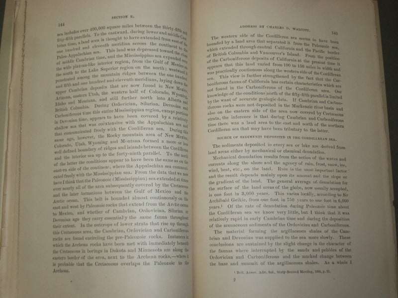 1894 GEOLOGIC TIME; AS INDICATED BY THE SEDIMENTARY ROCKS OF NO. AMERICA- J 4936