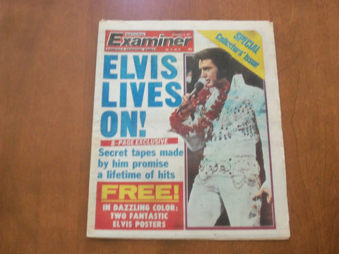 1977 SEPTEMBER 13 NATIONAL EXAMINER NEWSPAPER - ELVIS PRESLEY LIVES ON!- NP 4711