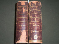 1872-1910 SYRACUSE UNIVERSITY ALUMNI RECORD BOUND VOLUME LOT OF 2 - KD 3032