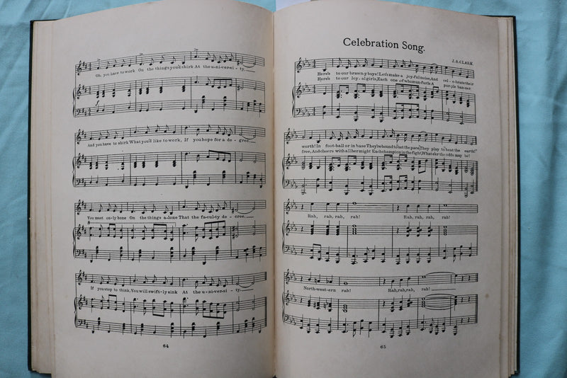 1909 NORTHWESTERN SONGS SOFTCOVER BOOK - NORTHWESTERN UNIVERSITY - K 3345