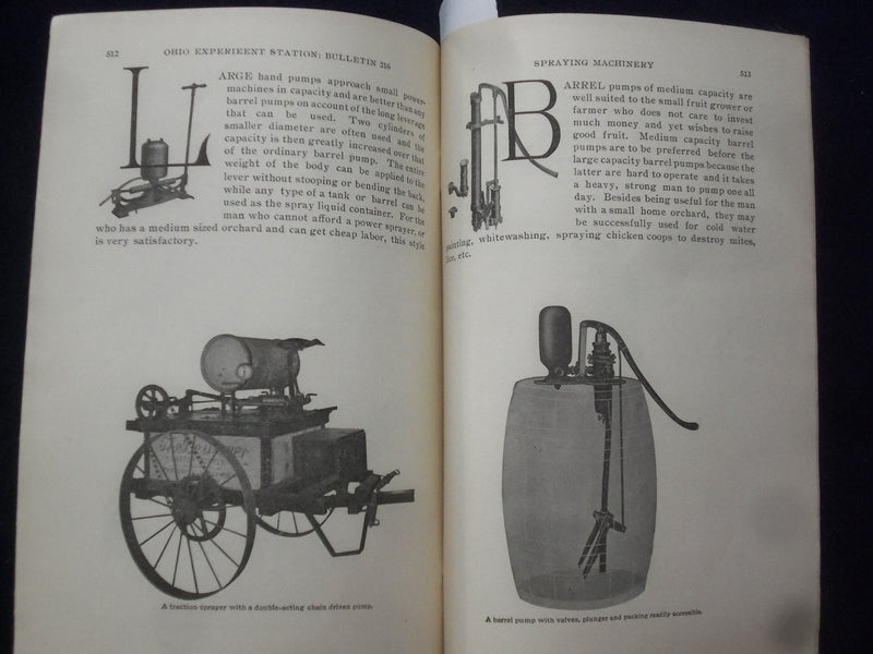 1910 APRIL OHIO AGRICULTURAL EXPERIMENT STATION - SPRAYING MACHINERY - J 9648
