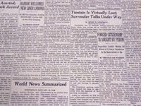 1949 JANUARY 21 NEW YORK TIMES - TIENTSIN IS VIRTUALLY LOST - NT 3193