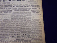1947 OCT 22 NEW YORK TIMES - MENJOU SAYS REDS TAINT HOLLYWOOD - NT 75