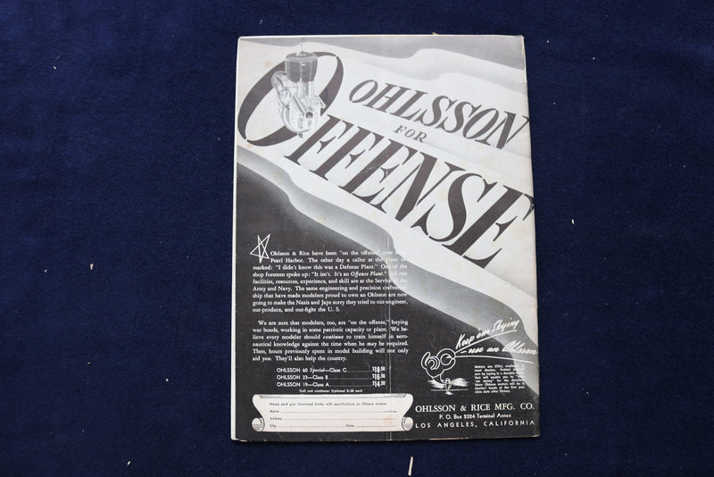 1942 OCTOBER MODEL AIRPLANE NEWS MAGAZINE - BOEING SEARANGER COVER - E 11657