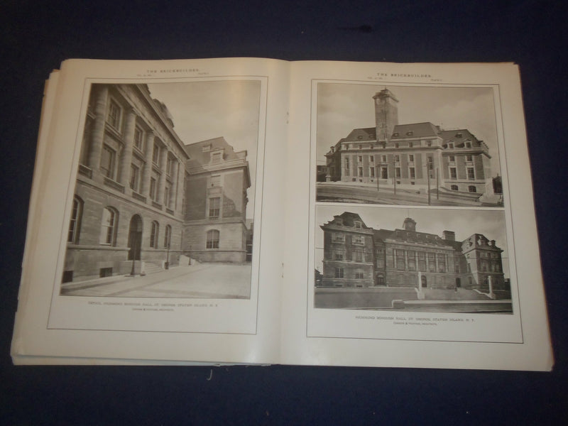 1907 JANUARY THE BRICKBUILDER MAGAZINE - AN ARCHITECTURAL MONTHLY - ST 528O